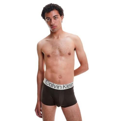 Calvin Klein Herren Boxershorts Low Rise Trunks mit Stretch, Mehrfarbig (Blue Shadow/Grey Sky/Black), im Sale