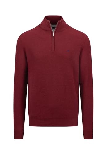 FYNCH-HATTON Sweater Half Zip Regular Fit Bordeaux on sale