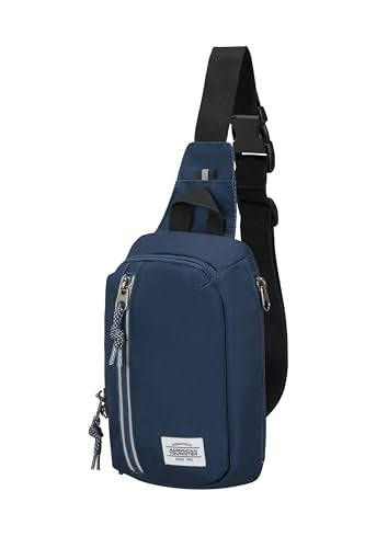 American Tourister Unisex Brightup Backpacks, Blue (Navy), Shoulder Bag 24 cm, Fashion Waist Bags im Sale