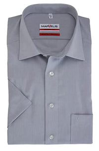Thumbnail for MARVELIS Modern Fit Shirt Short Sleeve Chambray, Light Blue, 39 on Sale