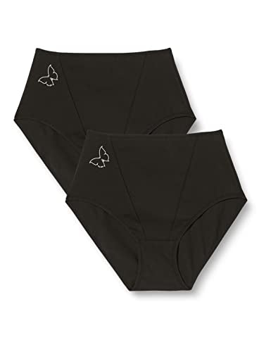 Only the 2-pack shaping briefs made of cotton with shaping effect, waist briefs, high-waist underwear, underpants, stretch, women's sale