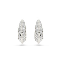 Thumbnail for Swarovski Sublima Drop Earrings, Crystal Pearl, Round Cut, White, Rhodium-Plated on Sale