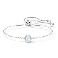 Thumbnail for Swarovski Una Angelic Bracelet, Round Cut, White, Rhodium-Plated on Sale