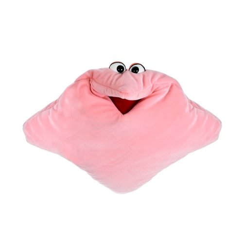 Living Puppets Handpuppe Wunschtraumkuschelmuschelkissen in der Farbe Pink aus Stoff, x 40cm, W237 im Sale