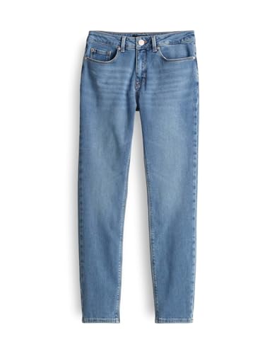 OPUS Damen Skinny | Skinny Jeans ELMA Ocean Blue Low Rise mit Stretch-Anteil Ocean Blue Washed, L28 im Sale