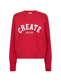 Thumbnail for Mos Mosh MMCelli O-LS Sweatshirt Chinese Red - on sale