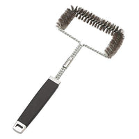 Thumbnail for Landmann Pure Grill Brush With soft stainless steel bristles for gentle cleaning Rubberized handle for safe handling Ideal for cast iron grates and plates Dimensions 18 x 41 x 3cm [Stainless steel]