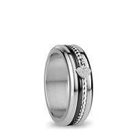 Thumbnail for BERING Interchangeable ring combination for women in silver & black with unique Twist & Change system, Rhine on sale