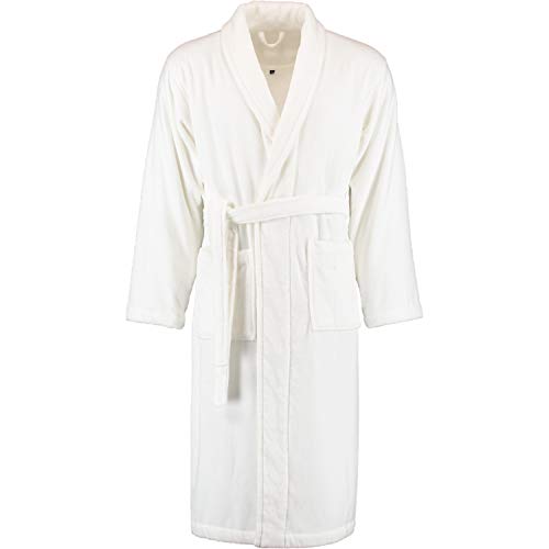 Vossen Bademäntel unisex Schalkragen Feeling-L weiß - 030 im Sale