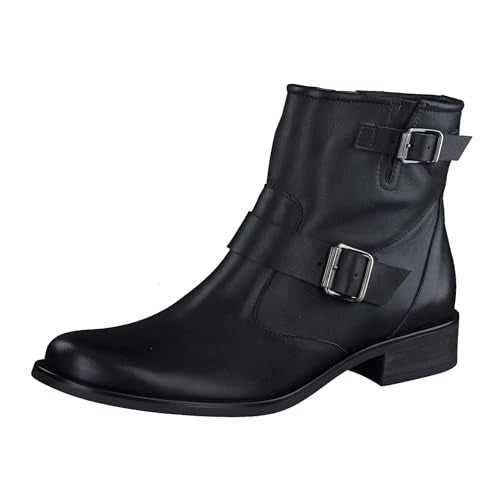 Paul Green Damen Stiefelette, Frauen Biker Boots,uebergangsstiefel,flach,Stiefel,Bootee,Booties,halbstiefel,Kurzstiefel,Schwarz (Black),38.5 EU / 5.5 UK im Sale