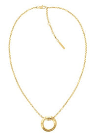 Thumbnail for Calvin Klein Necklace for Women Collection TWISTED RING Yellow Gold - 35000307 on Sale