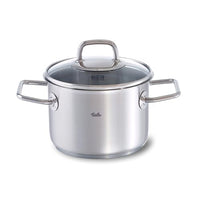 Thumbnail for Fissler Viseo / stainless steel pot (2.1 - Ø 16 cm) with glass lid, internal scale, pouring rim, induction cooking pot, energy-saving, for all stove types - also induction on sale