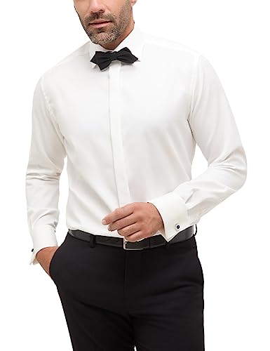 ETERNA Modern Fit Cover Galahemd Langarm New Kent Kragen weiß im Sale