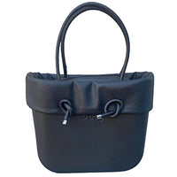 Thumbnail for Schwarze große O-Tasche mit Rand und schwarzer Tasche mit Doppelgriff an der Schulter, Schwarz , 31x39x14cm im Sale