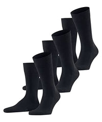 Thumbnail for FALKE Men's Socks Family Multipack So Sustainable Cotton Plain 3 Pairs, Blue Dark Navy 6370, 43-46 on Sale