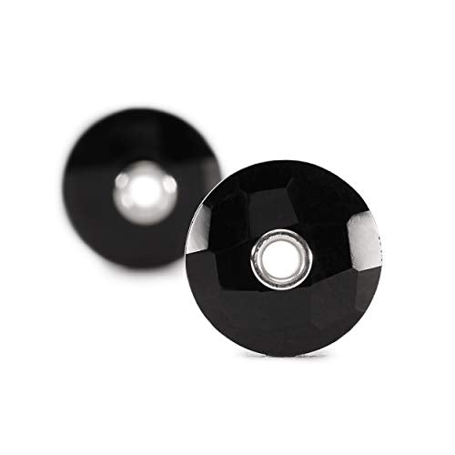 Trollbeads Damen-Ohrhänger Black Onyx Glas - 86103 im Sale