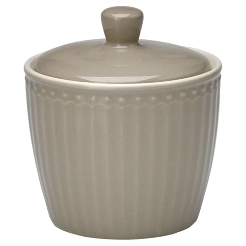 GreenGate Porcelain Sugar Pot, Alice Warm Grey on Sale