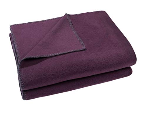 ZOEPPRITZ Soft-Fleece Decke 110x150 BlackBerry im Sale