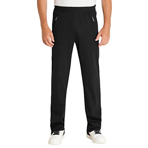 hajo men's jogging pants, functional rehabilitation pants with zipper on the leg - short sizes, black, short size: 26 on sale