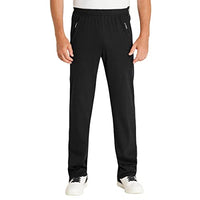 Thumbnail for hajo men's jogging pants, functional rehabilitation pants with zipper on the leg - short sizes, black, short size: 26 on sale