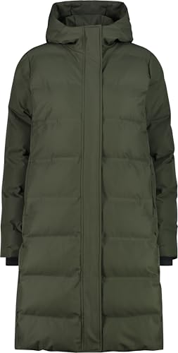 CMP, COAT FIX HOOD, 34K0096, Dark Green, D38, Woman im Sale