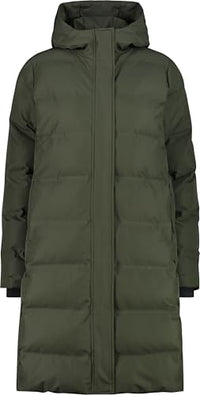 Thumbnail for CMP, COAT FIX HOOD, 34K0096, Dark Green, D38, Woman im Sale