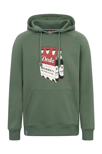 derbe Hoodie Herrenhandtasche Herren Grau | Kapuzenpullover | Hamburg | Männer | Sixpack | Bier | Handtasche | Sweat im Sale