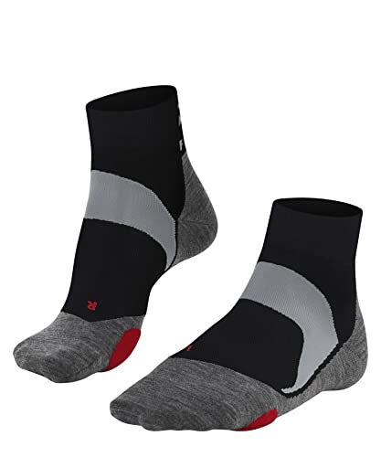 FALKE Unisex Cycling Socks BC5 U SSO Cotton Functional Material Anti-Blister 1 Pair, Black (Black-Mix 3010), 46-48 on Sale
