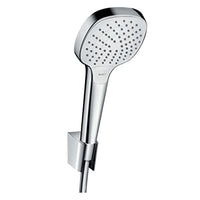 Thumbnail for hansgrohe Croma Select E Duschkopf inkl. Duschkopfhalterung, 3 Strahlarten, Weiß/Chrom, Set mit Brauseschlauch 1,60m im Sale