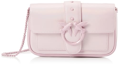 Pinko Damen Love One Pocket C Kalb Farbblock Tasche, Wwgb_Lila-Block Farbe im Sale