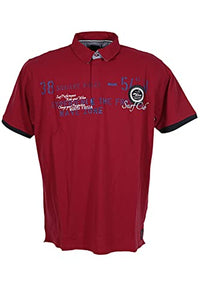Thumbnail for Kitaro Poloshirt Polo Shirt Hemd Herren Kurzarm Baumwolle Piqué, Farbe:rot, Herrengrößen:3 im Sale