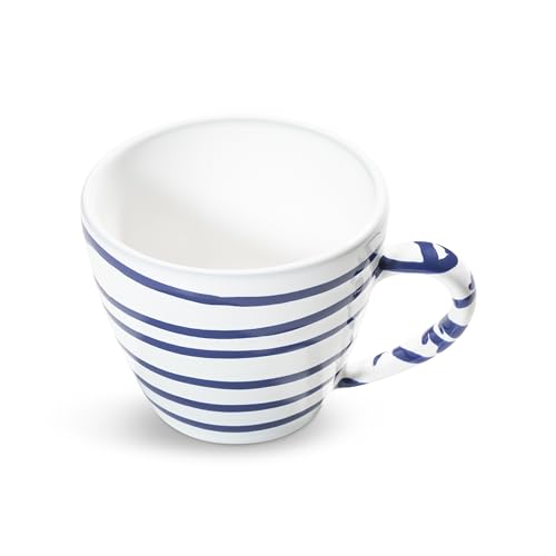 GMUNDNER KERAMIK Dark Blue Flamed, Gourmet Coffee Cup (0.2L), handmade in Austria on sale