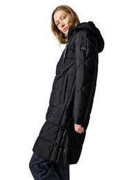 Thumbnail for CECIL Damen B101040 Gefütterter Steppmantel, Black, im Sale