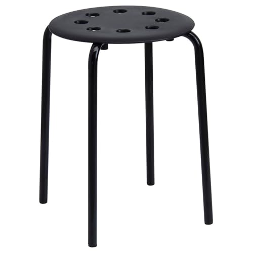 Marius stool in black stackable (45cm) on sale