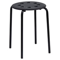 Thumbnail for Marius stool in black stackable (45cm) on sale