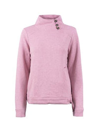 Thumbnail for s'questo Sweatshirt Sweatshirt, Stehkragen, Grün, Knöpfe Soft Moss Melange Soquesto Kollektion Love Letters im Sale