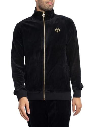 Sergio Tacchini men's Court velour track jacket, red, on sale