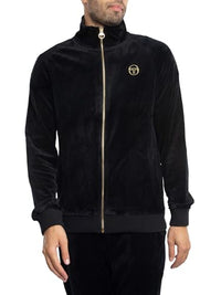 Thumbnail for Sergio Tacchini men's Court velour track jacket, red, on sale