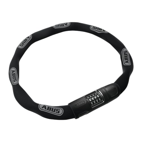 ABUS Kettenschloss 8808C - stabiles Zahlenschloss aus speziell gehärtetem Stahl - gut lesbare Zahlen mit Verdeck - ABUS-Sicherheitslevel 9 - 85 cm - Schwarz im Sale