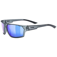 Thumbnail for uvex sportstyle 233 P - Sportbrille für Damen und Herren - polarisiert - verspiegelt - smoke matt/blue - one size im Sale