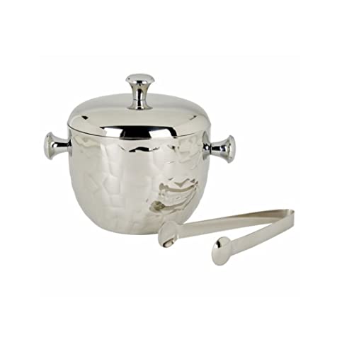 Lambert Eiskkühler m Zange, Edelstahl glänzend H18, D13 cm
