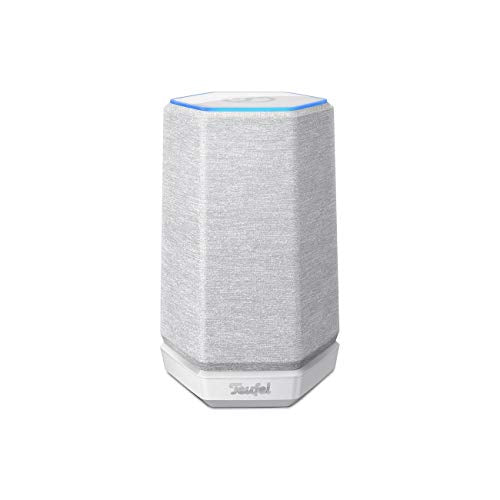 Teufel HOLIST - 360-degree sound Bluetooth speaker, multi-room smart speaker with Wi-Fi, HD microphones, Alexa voice control, internet radio, music streaming - white on sale