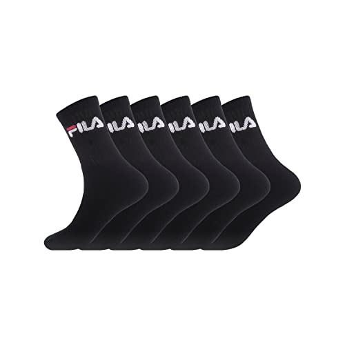 Fila men's sports socks FILA/AM/TNX6 (pack of 6), black (Noir N - No.), 43-46 on sale