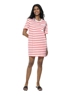 Thumbnail for Mey Nightwear Series Summer Stripes Women's Nightdresses Red Lobster (XL) on Sale