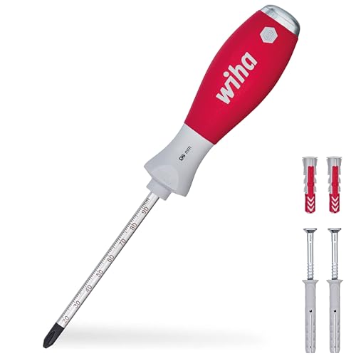 Wiha Dübellochschläger Set SoftFinish® 5 tlg. I 6 mm Rundklinge I mit 4 Dübeln I Schnelles, Sauberes Arbeiten - Inklusive Tiefenmessung (41289) im Sale