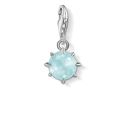 Thomas Sabo Damen-Charm-Anhänger Geburtsstein März 925 Sterlingsilber im Sale