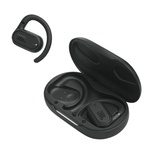JBL Soundgear Sense – Wireless Bluetooth Open-Ear Headphones – Splashproof and Comfortable – On Sale in Black