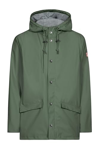 derbe Passby Fisher Navy Dunkelblau Herren Regenjacke Friesennerz | Friesennerz | Männer | Baumwoll-Futter | Regen | Jacke | Kapuze im Sale