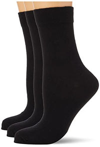 Thumbnail for Nur Die Damen Socken 487805/Damen Ohne Gummi Socken 3er, Gr. 39-42, Schwarz (schwarz 940) im Sale