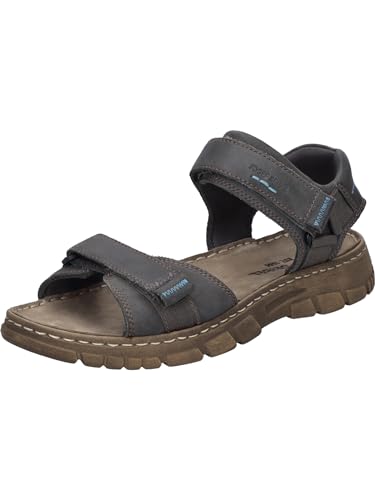 Josef Seibel Herren Klassische Sandalen Brendan 01,Weite G (Normal),Sandaletten,klettsandalen,Sommerschuhe,offene Schuhe,Asphalt,42 EU im Sale